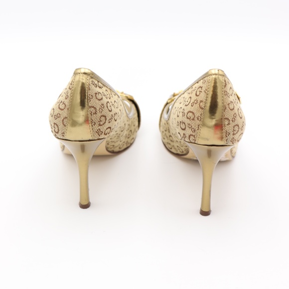 Guess Gold Logo Open-Toe pumps heels - Picture 4 of 5